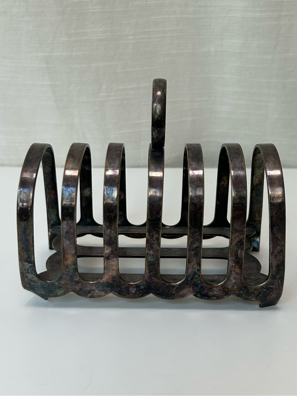 Vintage Antique Slitted Silver Toast Rack Holder
